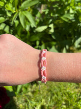 Load image into Gallery viewer, Pink Daisy Chain Bracelet