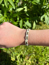 Load image into Gallery viewer, Sage Green Daisy Chain Bracelet