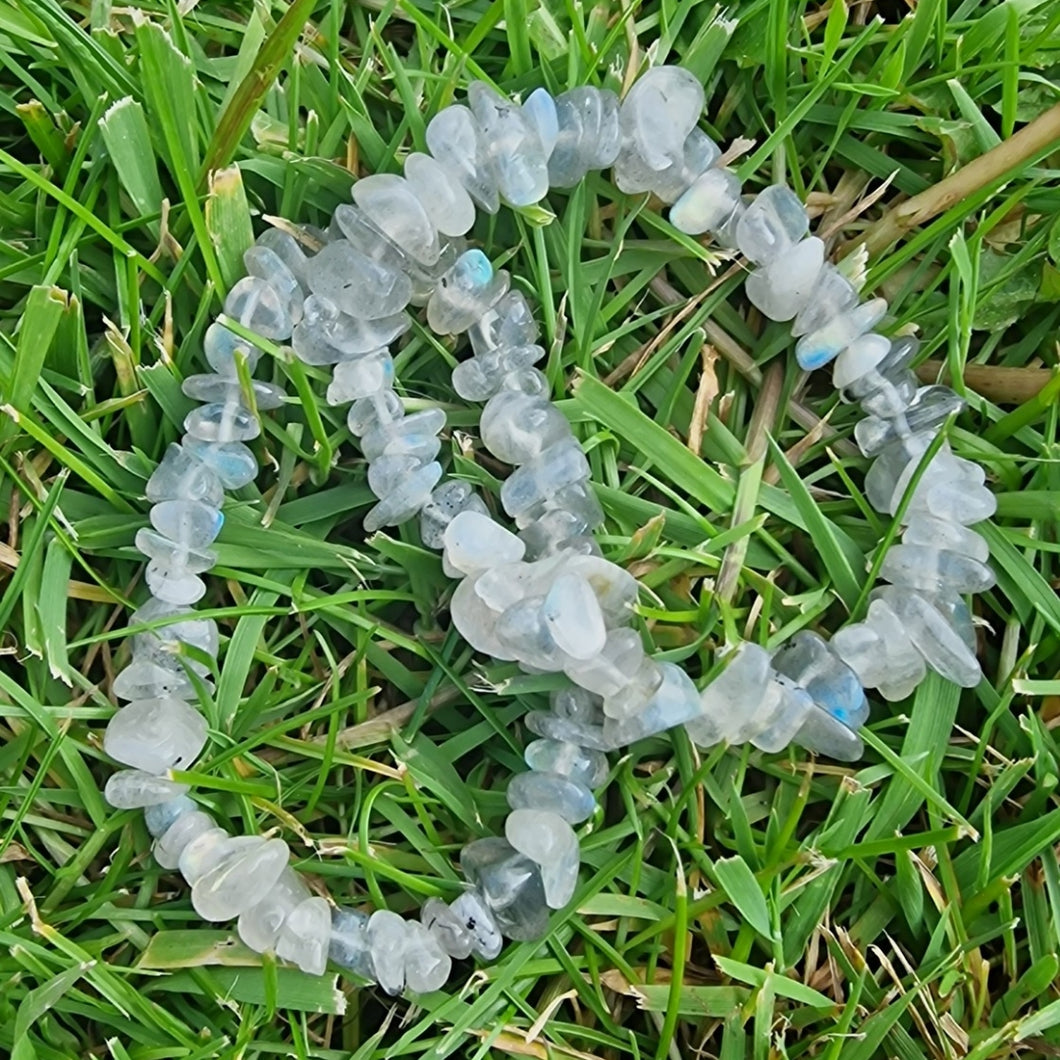 Labradorite Crystal Chip Bracelet