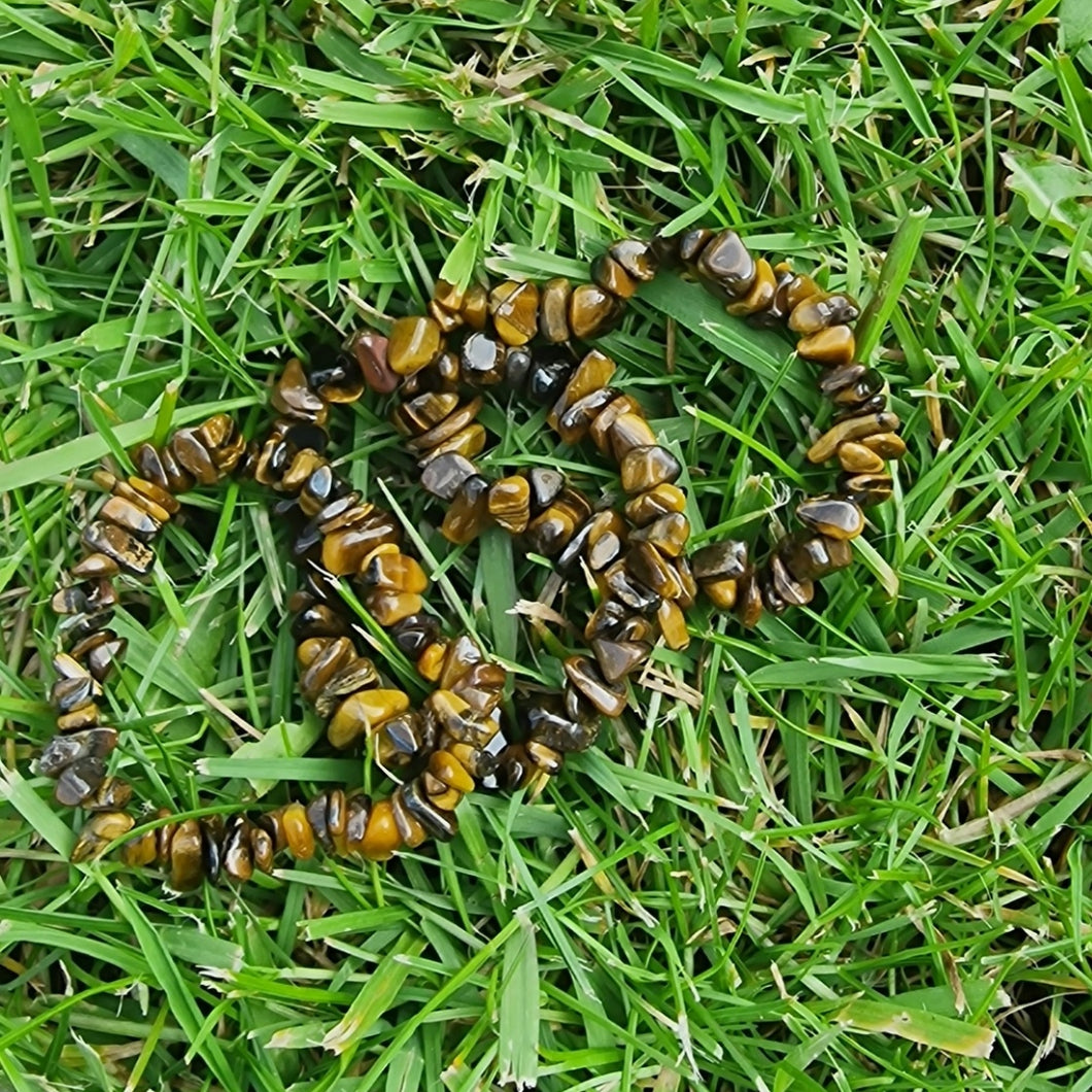 Tigers Eye Crystal Chip Bracelet