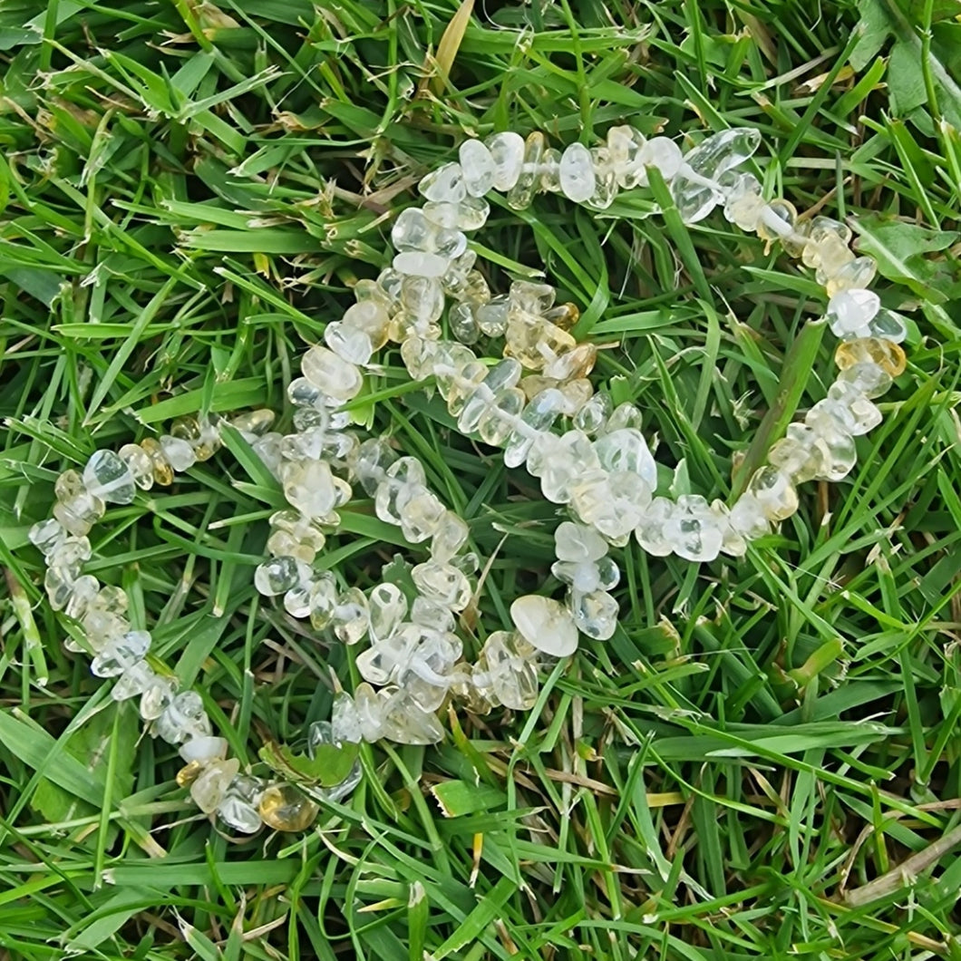 Citrine Crystal Chip Bracelet