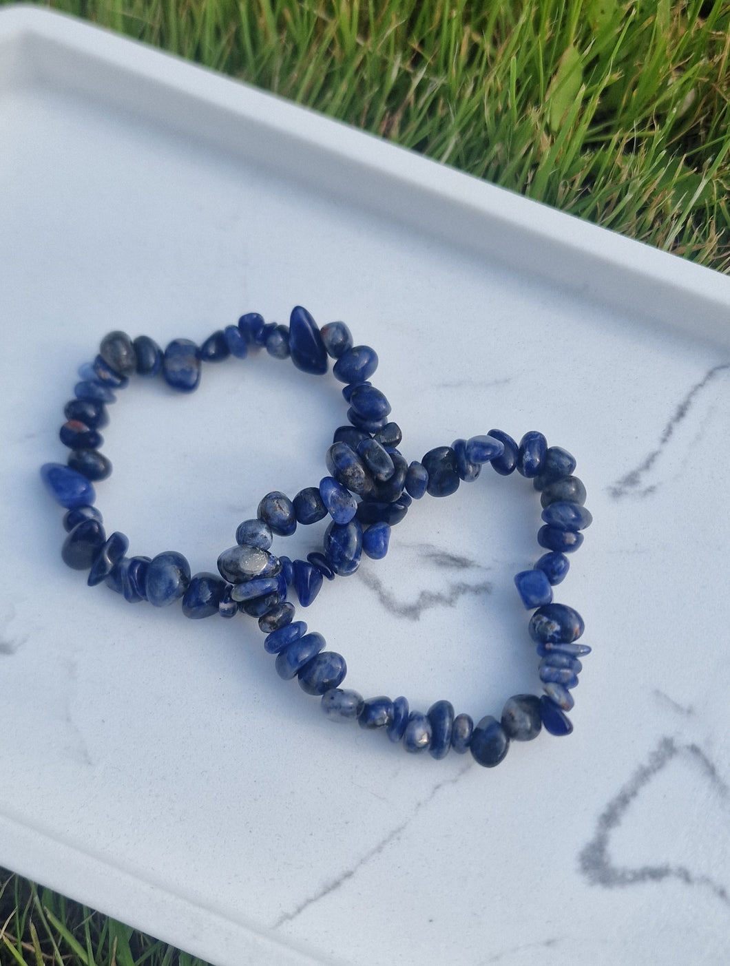 Sodalite Crystal Chip Bracelet