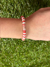 Load image into Gallery viewer, Christmas clay bead bracelet
