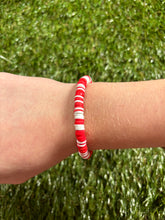 Load image into Gallery viewer, Christmas clay bead bracelet
