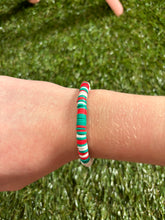 Load image into Gallery viewer, Christmas clay bead bracelet
