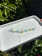 Load image into Gallery viewer, Blue and yellow flower bracelet

