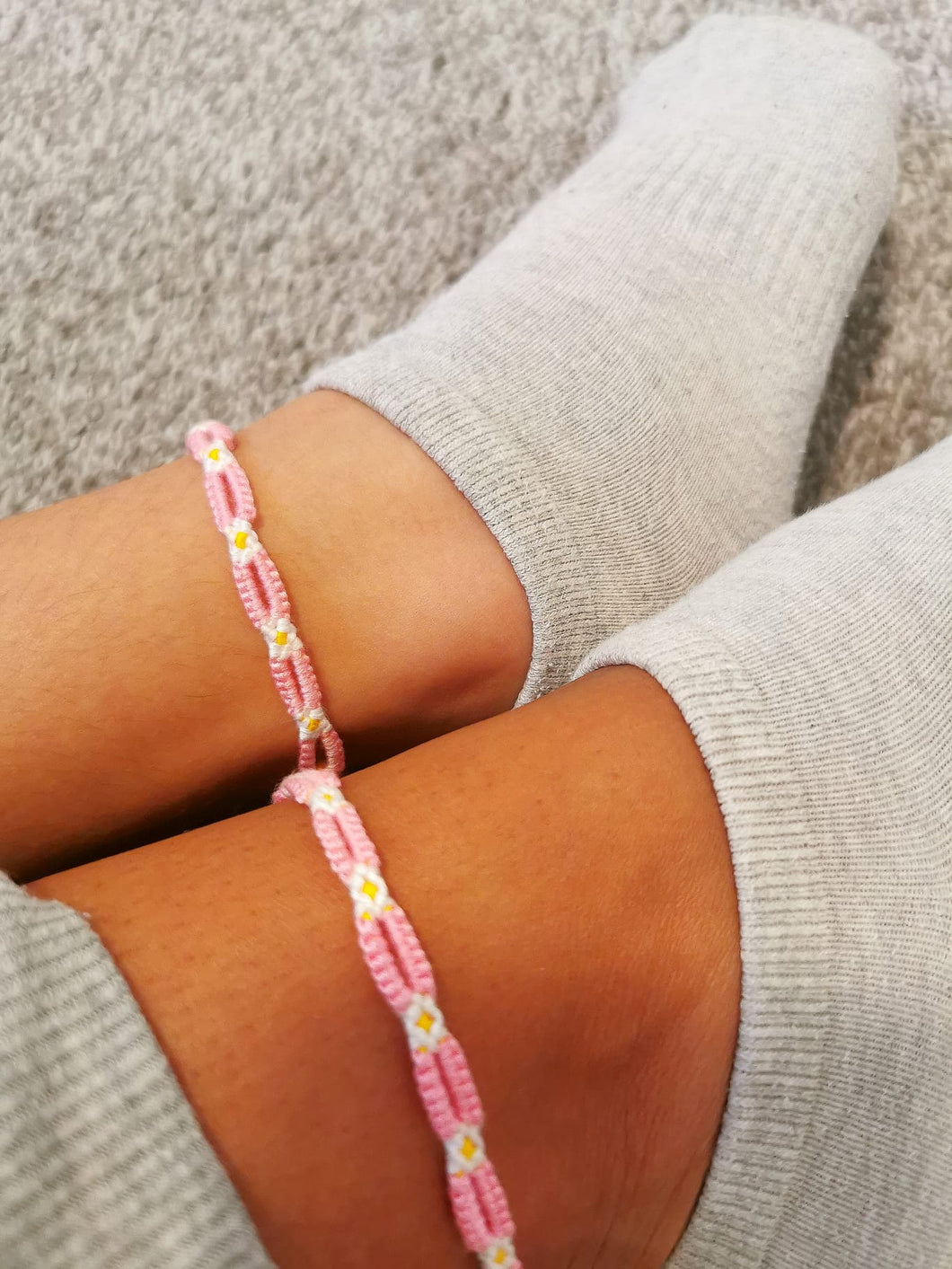 Solid Colour Daisy Chain Anklet