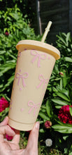 Load image into Gallery viewer, Bows &amp; Hearts Cold Cup #1
